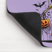 Pumpkin Skeleton Halloween Art Muismat (Hoek)