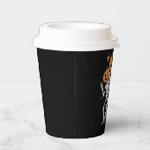 Pumpkin Skeleton Halloween Pumpkin Spooky Season Papieren Bekers (Rechts)