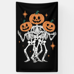Pumpkin Skeleton Halloween Pumpkin Spooky Season Spandoek