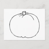 Pumpkin Sketch Briefkaart (Voorkant)