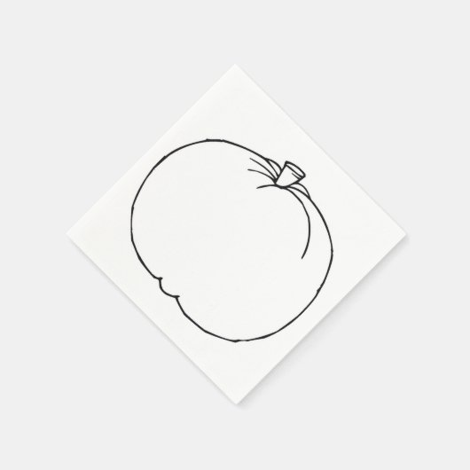 Pumpkin Sketch Servet (Hoek)