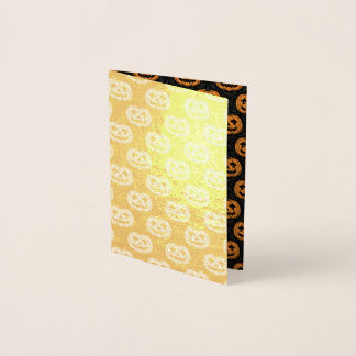 Pumpkin Skull  Folie Kaarten