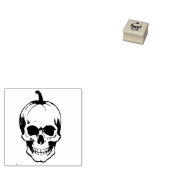 Pumpkin Skull Rubberstempel (Gestempeld)
