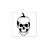 Pumpkin Skull Rubberstempel (Afrduk)
