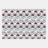 Pumpkin Skulls Black Cat Design Perfect Halloween Inpakpapier Vel (Voorkant 3)