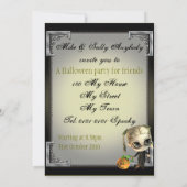 Pumpkin Slayer Halloween Party Invitation Kaart (Achterkant)