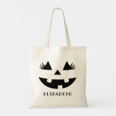 Pumpkin Smile, Halloween Gift Tote Bag (Achterkant)