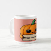 Pumpkin Smiles & Gratitude Sips- Thanksgiving Mug Koffiemok (Voorkant links)