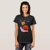 Pumpkin Snail Halloween Cute Jack O Lantern Spooky T-shirt (Voorkant volledig)