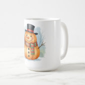 Pumpkin snowman koffiemok (Voorkant rechts)