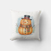 Pumpkin snowman kussen (Voorkant)