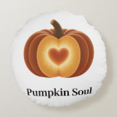 Pumpkin Soul - Autumn Decor Pillow Rond Kussen (Achterkant)