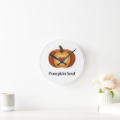 Pumpkin Soul - Cozy Autumn Clock Ronde Klok (Huis)