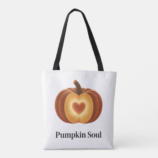 Pumpkin Soul - Cozy Fall Tote Bag (Achterkant)