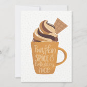 Pumpkin-specerij en alles-aardige Thanksgiving Feestdagenkaart (Voorkant)