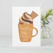 Pumpkin-specerij en alles-aardige Thanksgiving Feestdagenkaart (Staand voorkant)