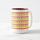 Pumpkin-specerij en alles-in-Nice-Mok Tweekleurige Koffiemok (Voorkant rechts)