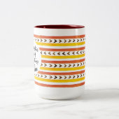 Pumpkin-specerij en alles-in-Nice-Mok Tweekleurige Koffiemok (Center)