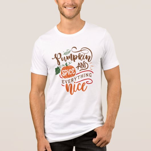 Pumpkin-specerij en alles-in-Nice-Thanksgiving Tri-Blend Shirt (Voorkant)