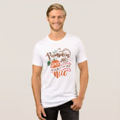 Pumpkin-specerij en alles-in-Nice-Thanksgiving Tri-Blend Shirt (Voorkant volledig)