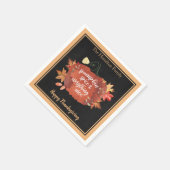 Pumpkin-specerij en alles-in-orde-Thanksgiving Servet (Hoek)