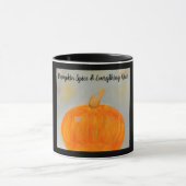 Pumpkin-specerij en alles-mooie zwarte Mok (Midden)