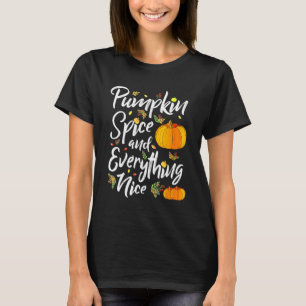 Pumpkin-specerij en alles wat een mooie Herfst-Her T-shirt