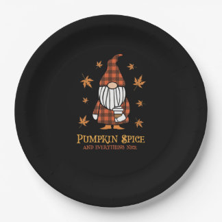 Pumpkin-specerij en alles wat een mooie Herfst is Papieren Bordje