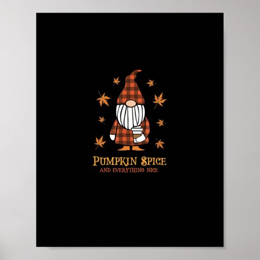 Pumpkin-specerij en alles wat een mooie Herfst is  Poster (Voorkant)