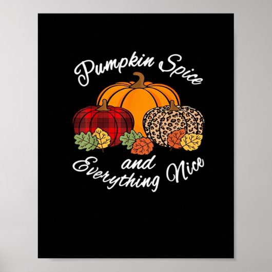 Pumpkin-specerij en alles wat een mooie Herfst is, Poster (Voorkant)