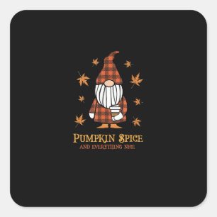 Pumpkin-specerij en alles wat een mooie Herfst is Vierkante Sticker