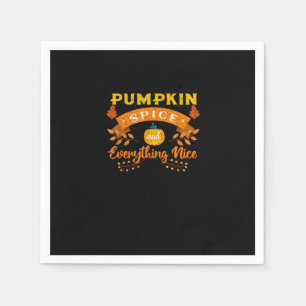 Pumpkin-specerij en alles wat een mooie Herfst kof Servet