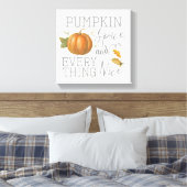 Pumpkin-specerij en alles wat goed is canvas afdruk (Insitu (Slaapkamer))