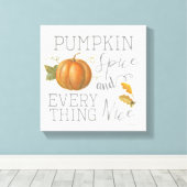 Pumpkin-specerij en alles wat goed is canvas afdruk (Insitu (Houten vloer))