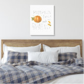 Pumpkin-specerij en alles wat goed is canvas afdruk (Insitu (Slaapkamer))