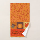 Pumpkin-specerij en alles wat goed is handdoek (Handdoek)