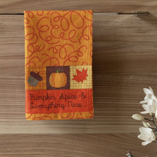 Pumpkin-specerij en alles wat goed is handdoek