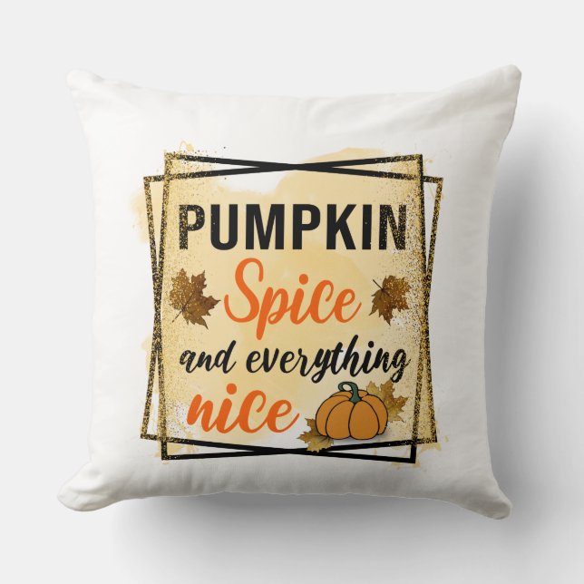 Pumpkin-specerij en alles wat goed is kussen (Voorkant)
