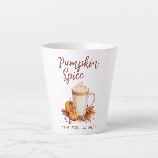 Pumpkin-specerij en alles wat goed is latte mok (Voorkant)