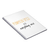 Pumpkin-specerij en alles wat goed is notitieboek (Rechterzijde)