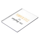 Pumpkin-specerij en alles wat goed is notitieboek (Linkerzijde)