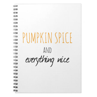 Pumpkin-specerij en alles wat goed is notitieboek