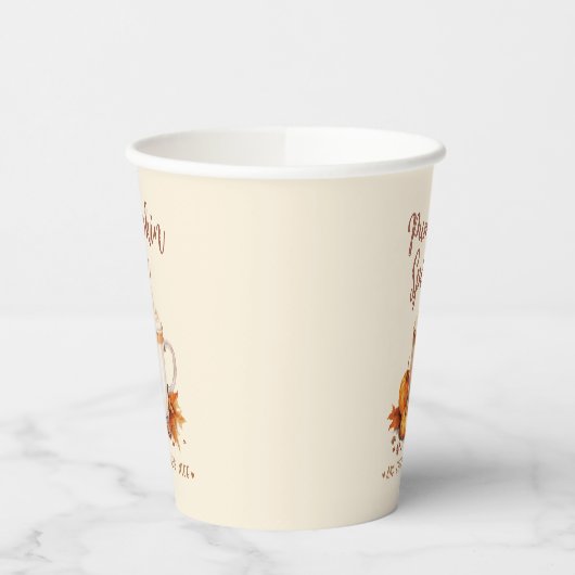 Pumpkin-specerij en alles wat goed is papieren bekers (Links)