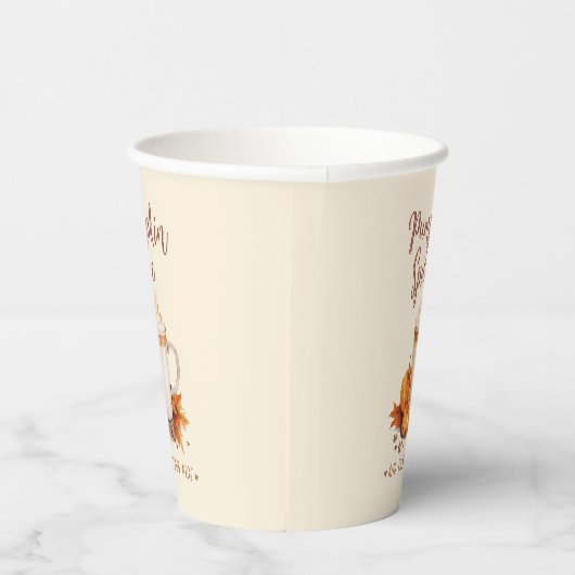 Pumpkin-specerij en alles wat goed is papieren bekers (Rechts)