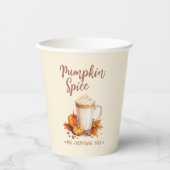 Pumpkin-specerij en alles wat goed is papieren bekers (Voorkant)
