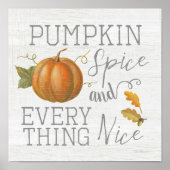 Pumpkin-specerij en alles wat goed is poster (Voorkant)