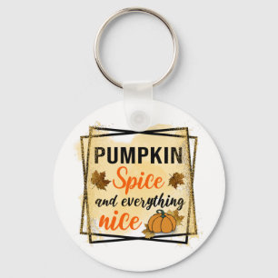 Pumpkin-specerij en alles wat goed is sleutelhanger