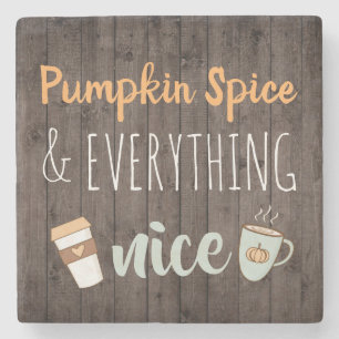 Pumpkin-specerij en alles wat goed is stenen onderzetter