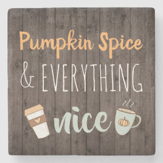 Pumpkin-specerij en alles wat goed is stenen onderzetter