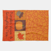 Pumpkin-specerij en alles wat goed is theedoek (Horizontaal)